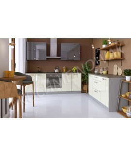 Meble kuchenne Bianka XVIII połysk MDF
