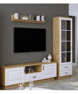 ZESTAW RTV+ WITRYNA+PANEL DENVER MDF 150 cm