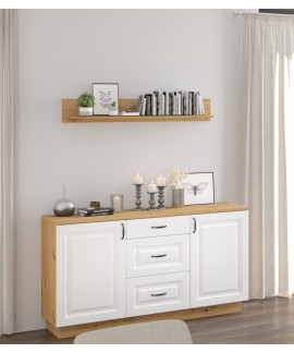 KOMODA+PANEL DENVER MDF 150 cm