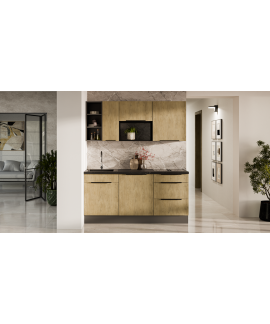 Meble kuchenne Cremona Antracyt  180 cm