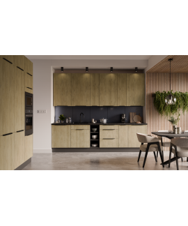 Meble kuchenne Cremona Antracyt  300 cm, 180 cm